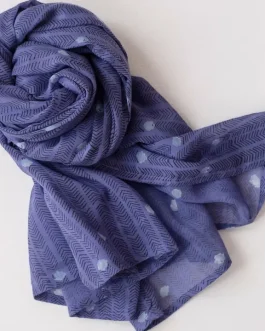 Protected: Herringbone Spot Royal Block Printed Scarf