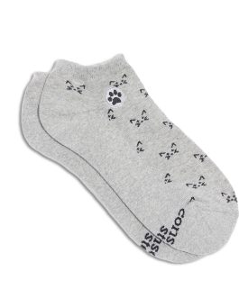 Ankle Socks That Save Cats (Gray Cats)